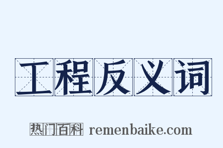 工程反义词是什么意思的图片